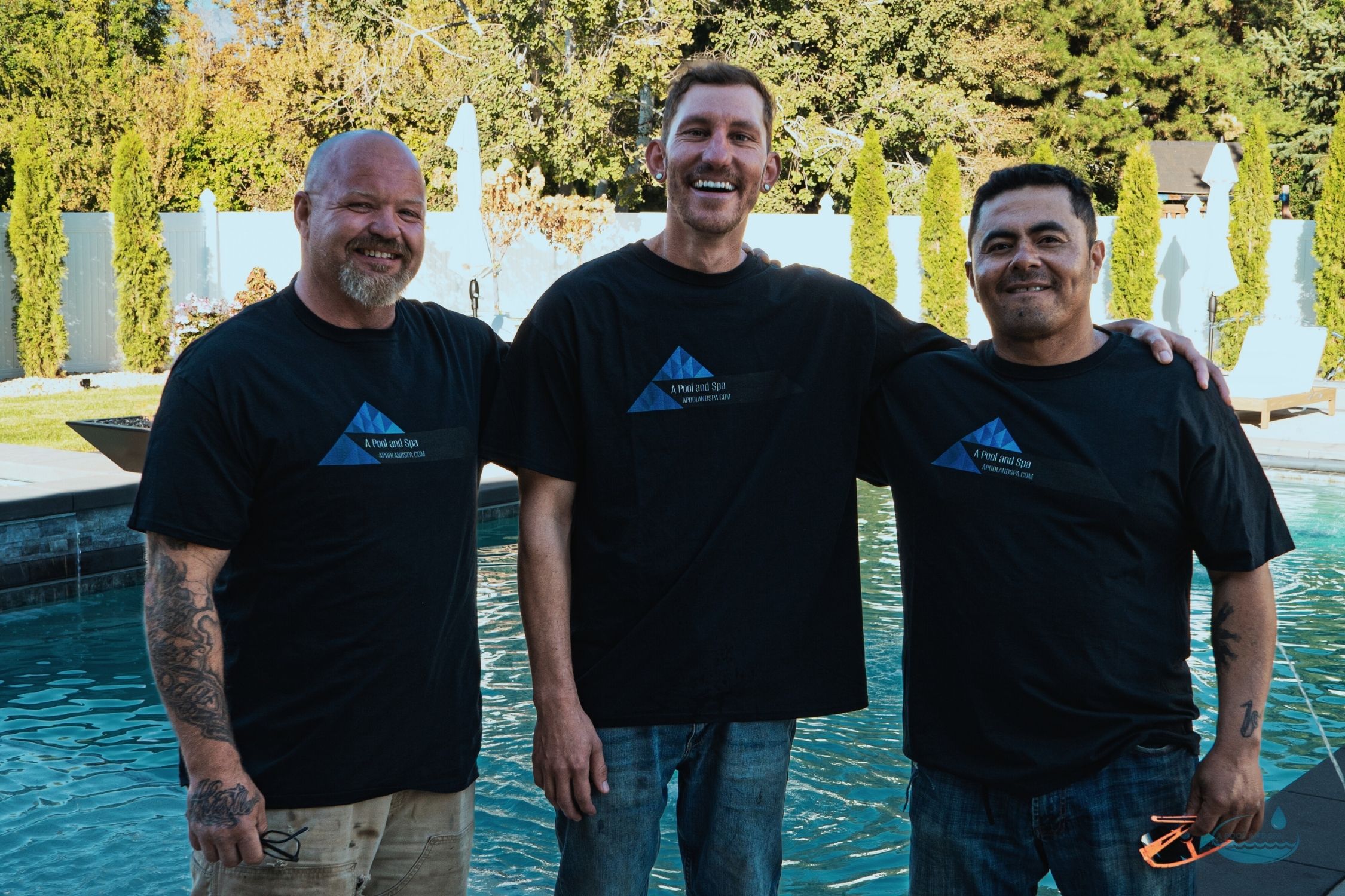 Brandon, Shawn, and Julio A Pool and Spa Crew Members
