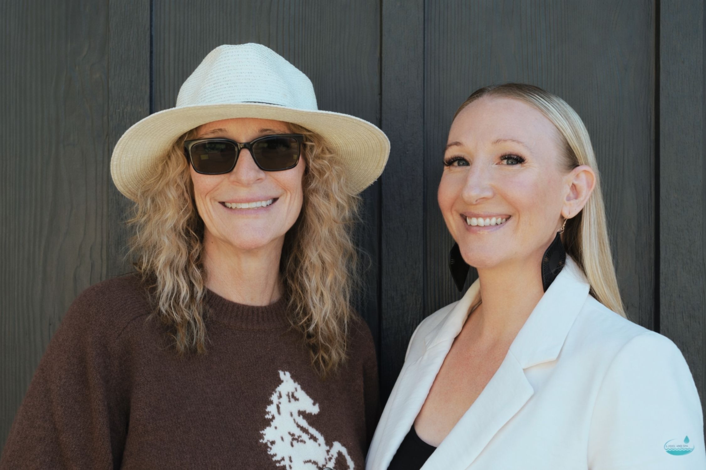 Kelli and Elisha with A Pool and Spa