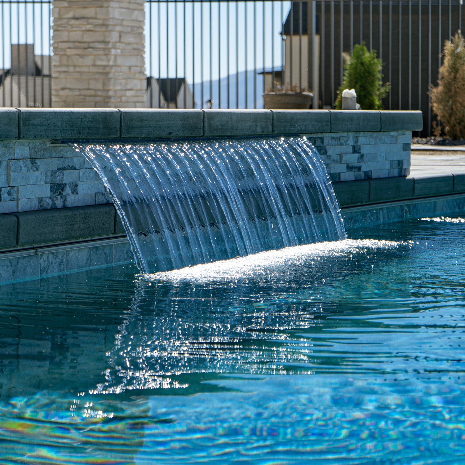 Swimming Pool Water Features Designed for Utah - A Pool and Spa